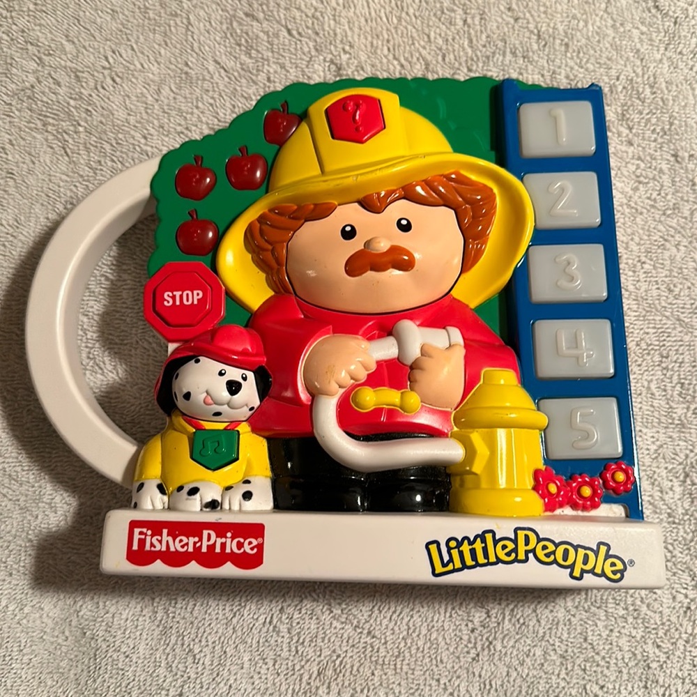 Fisher-Price Little People Fireman Joe Dalmatian Dog.